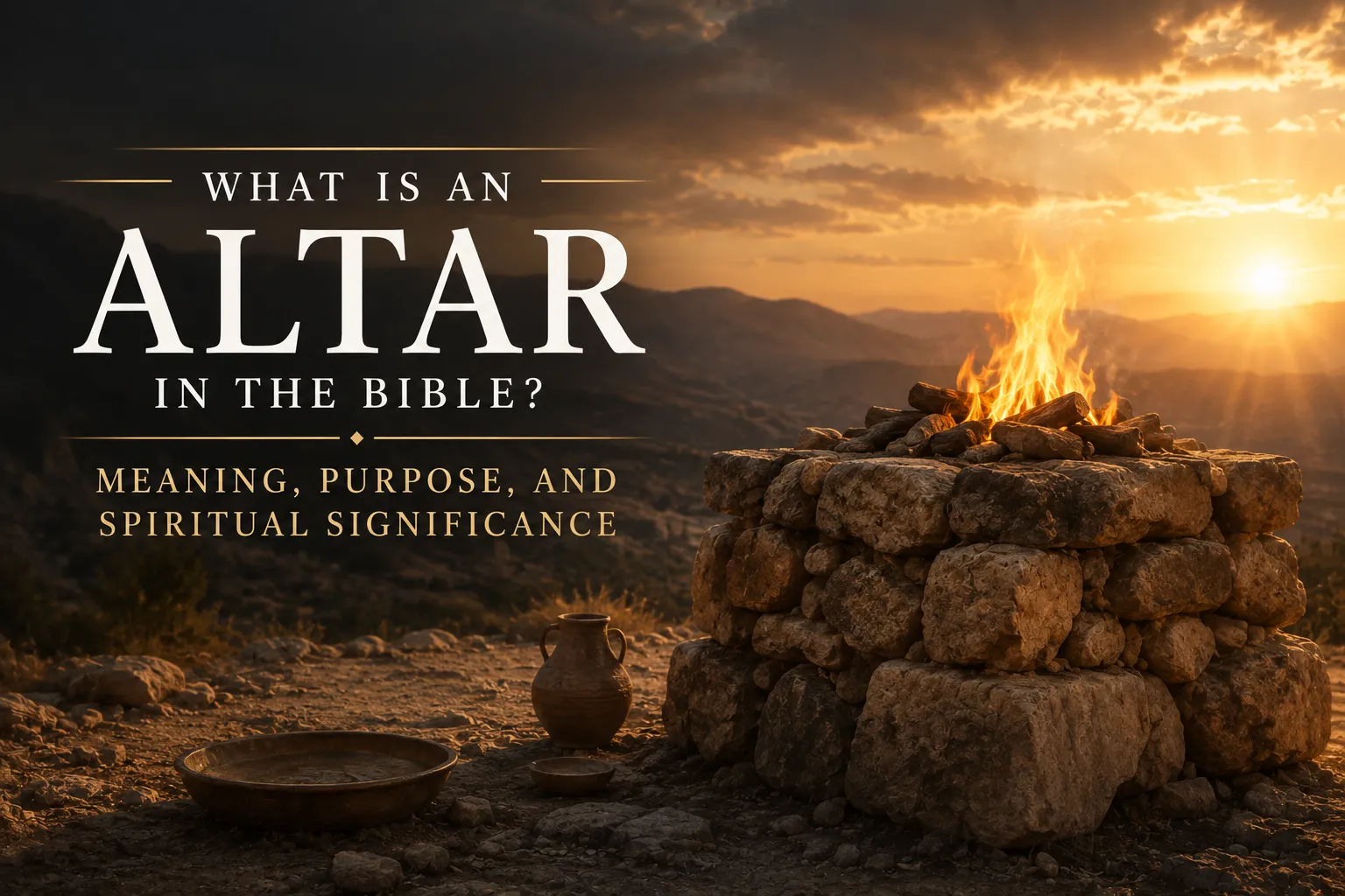 What Is an Altar in the Bible? Meaning, Purpose, and Spiritual Significance