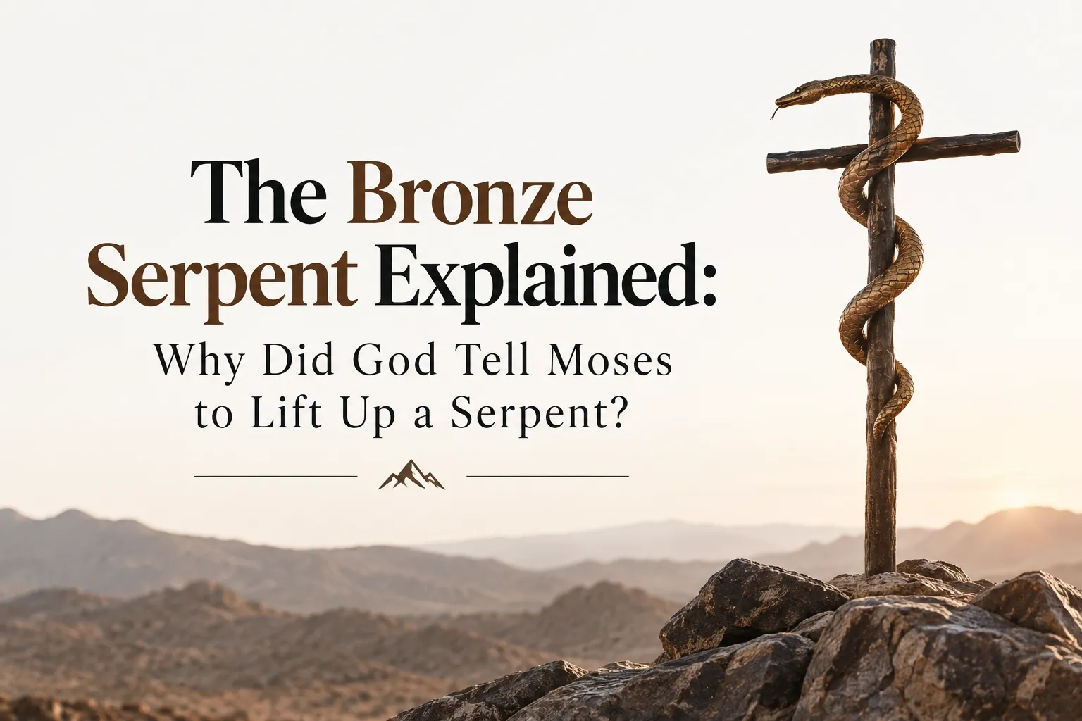The Bronze Serpent Explained: Why Did God Tell Moses to Lift Up a Serpent?