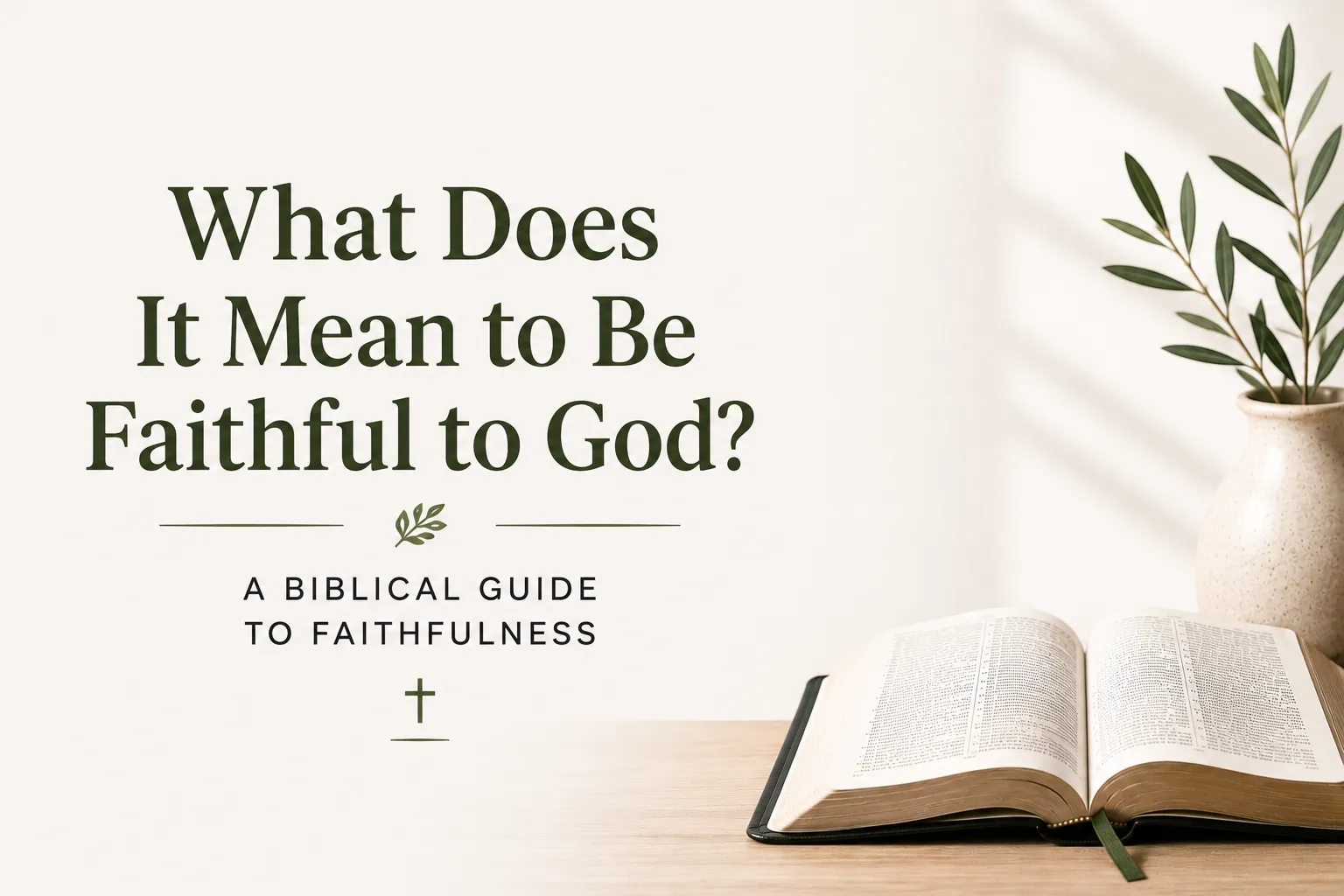 What Does It Mean to Be Faithful to God? A Biblical Guide to Faithfulness