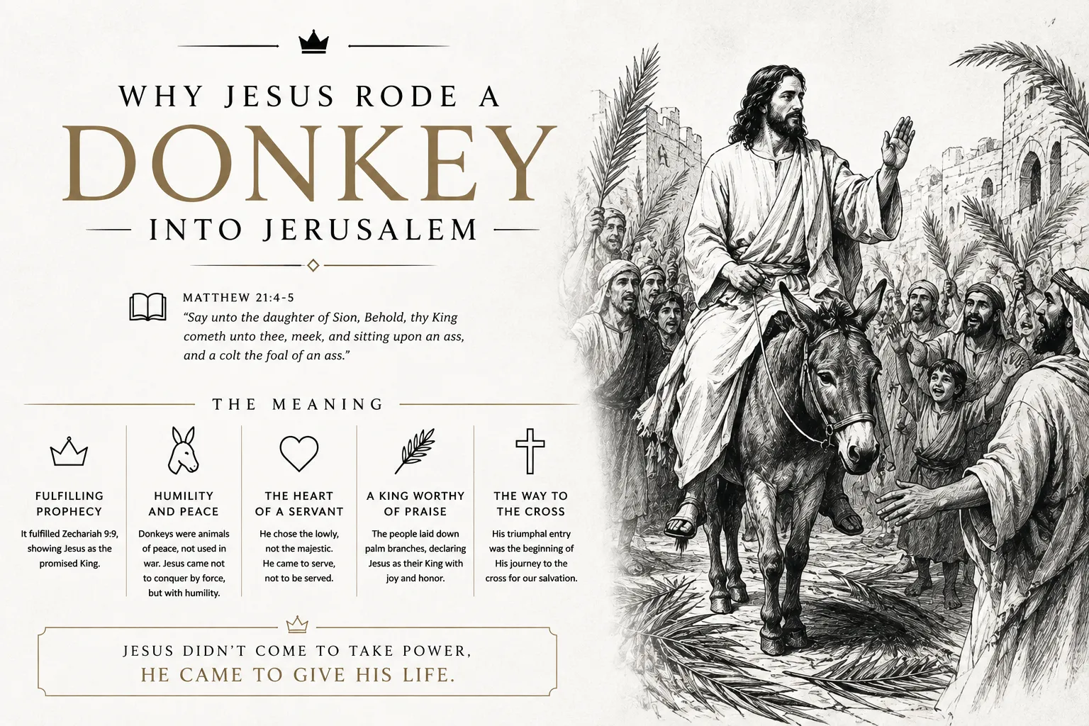 Why Jesus Rode a Donkey into Jerusalem