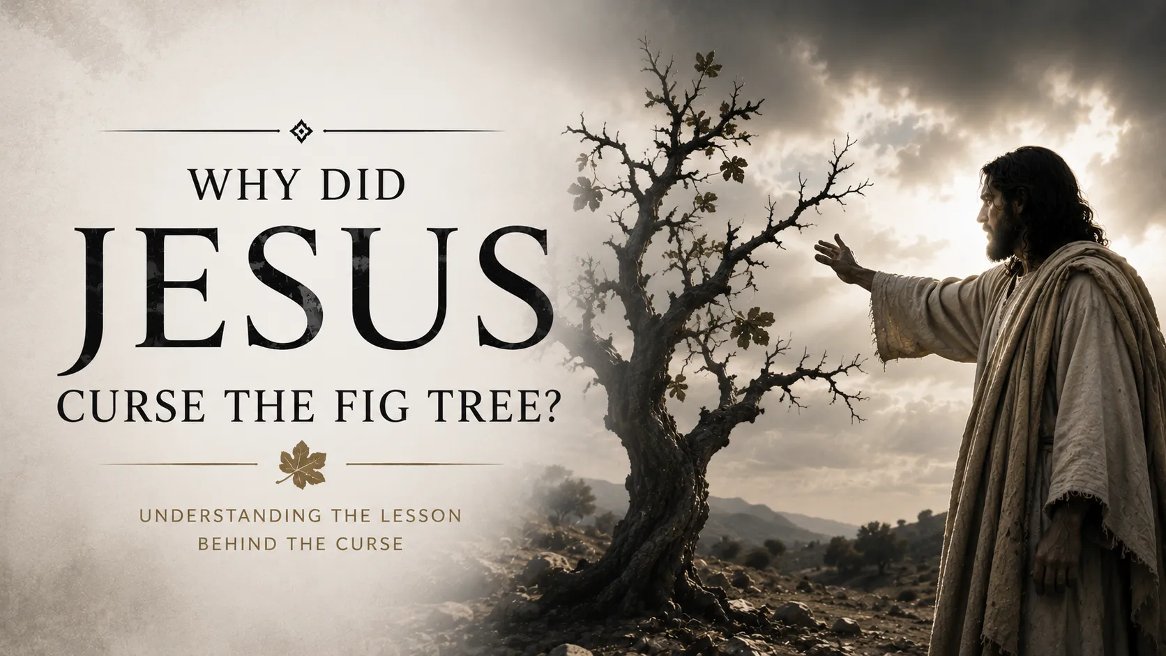 Why did Jesus curse the fig tree?