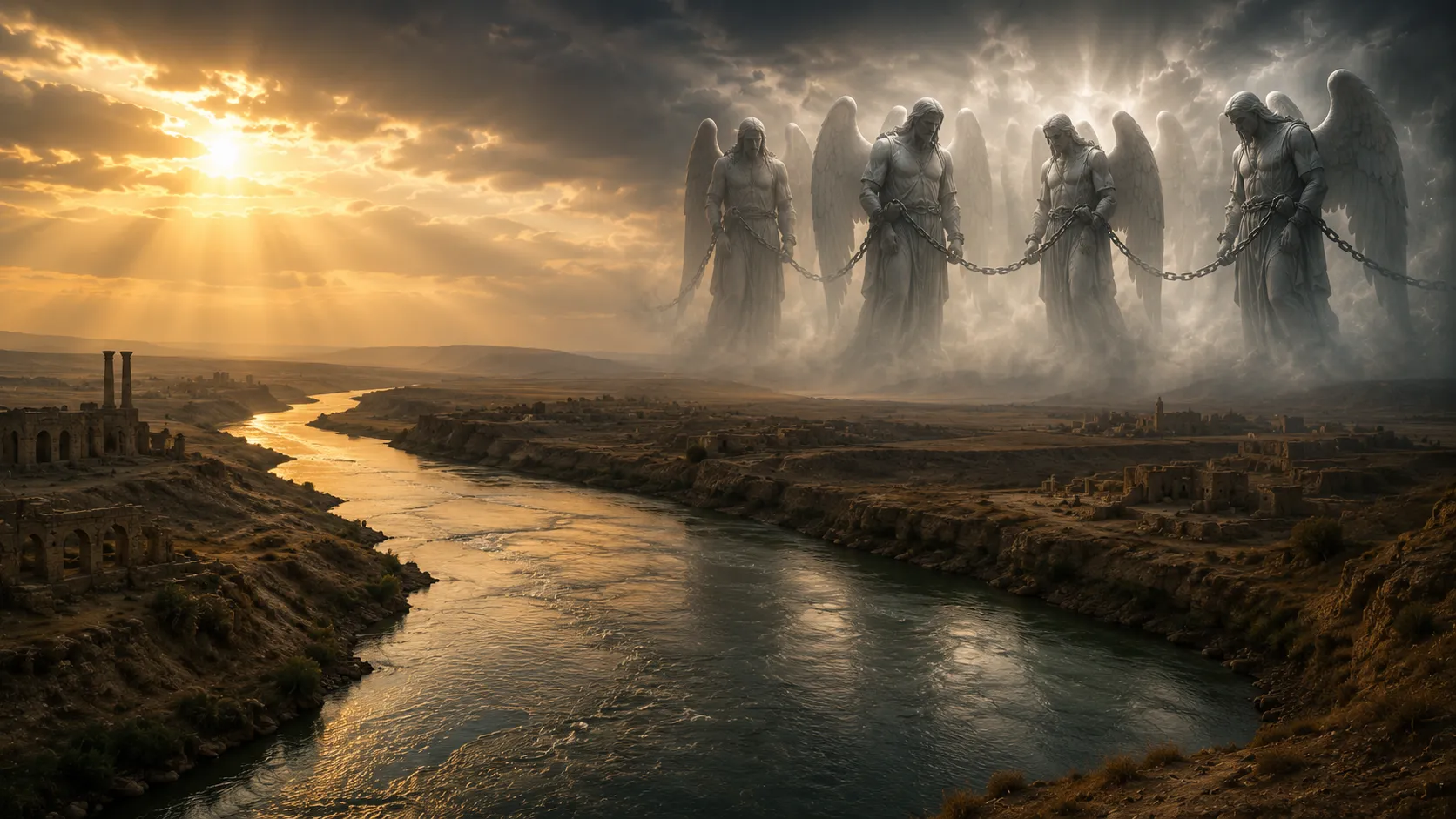 The Euphrates River and the Four Angels Bound There