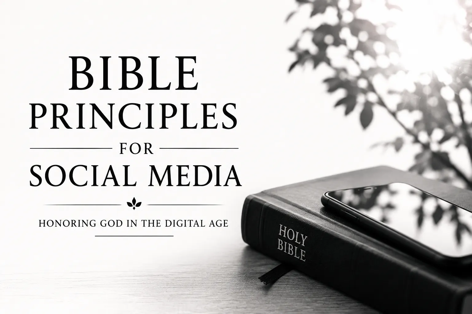 Bible Principles for Social Media: Honoring God in the Digital Age