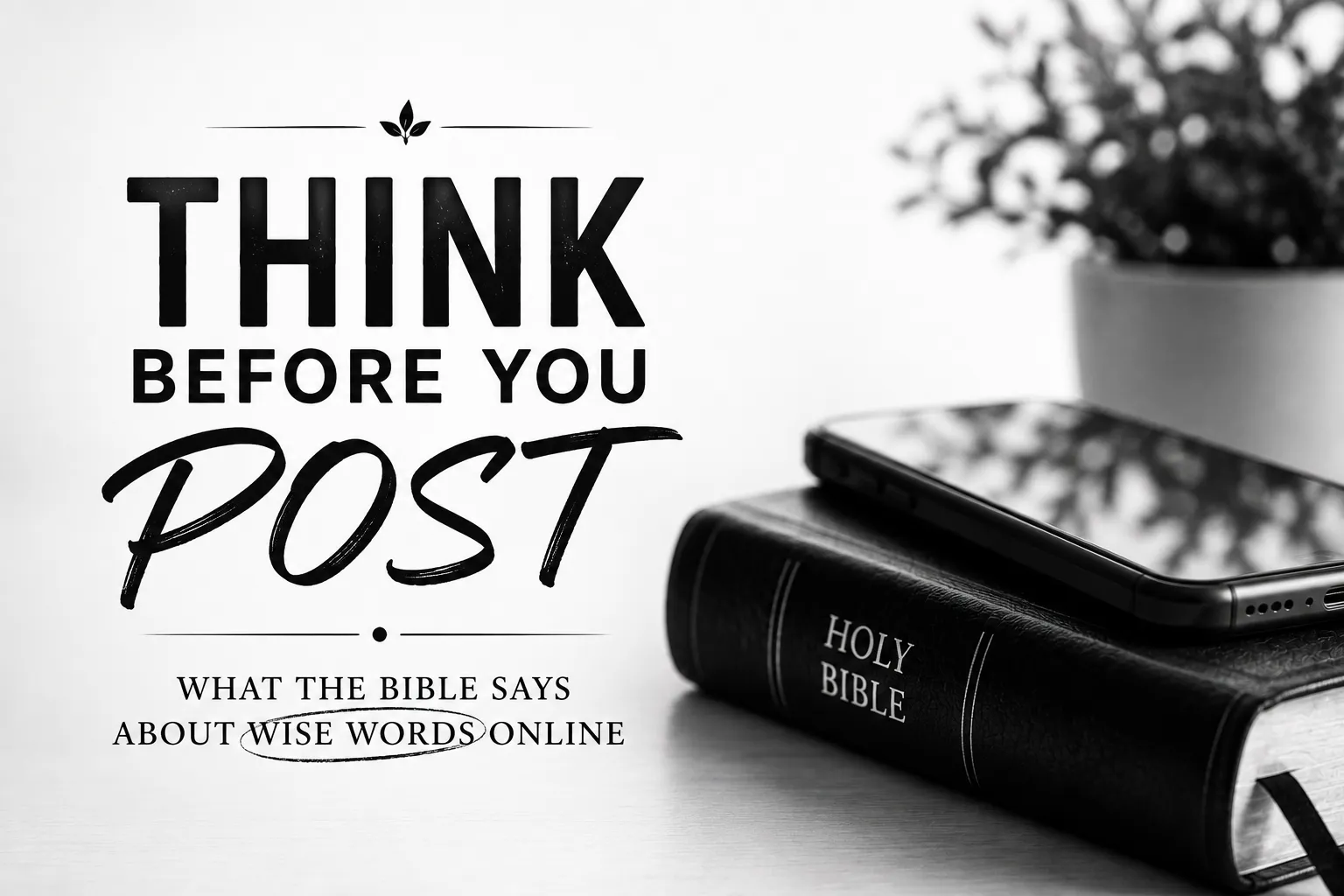 Think Before You Post: What the Bible Says About Wise Words Online