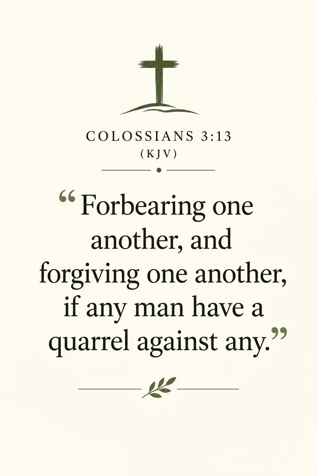 Colossians 3:13