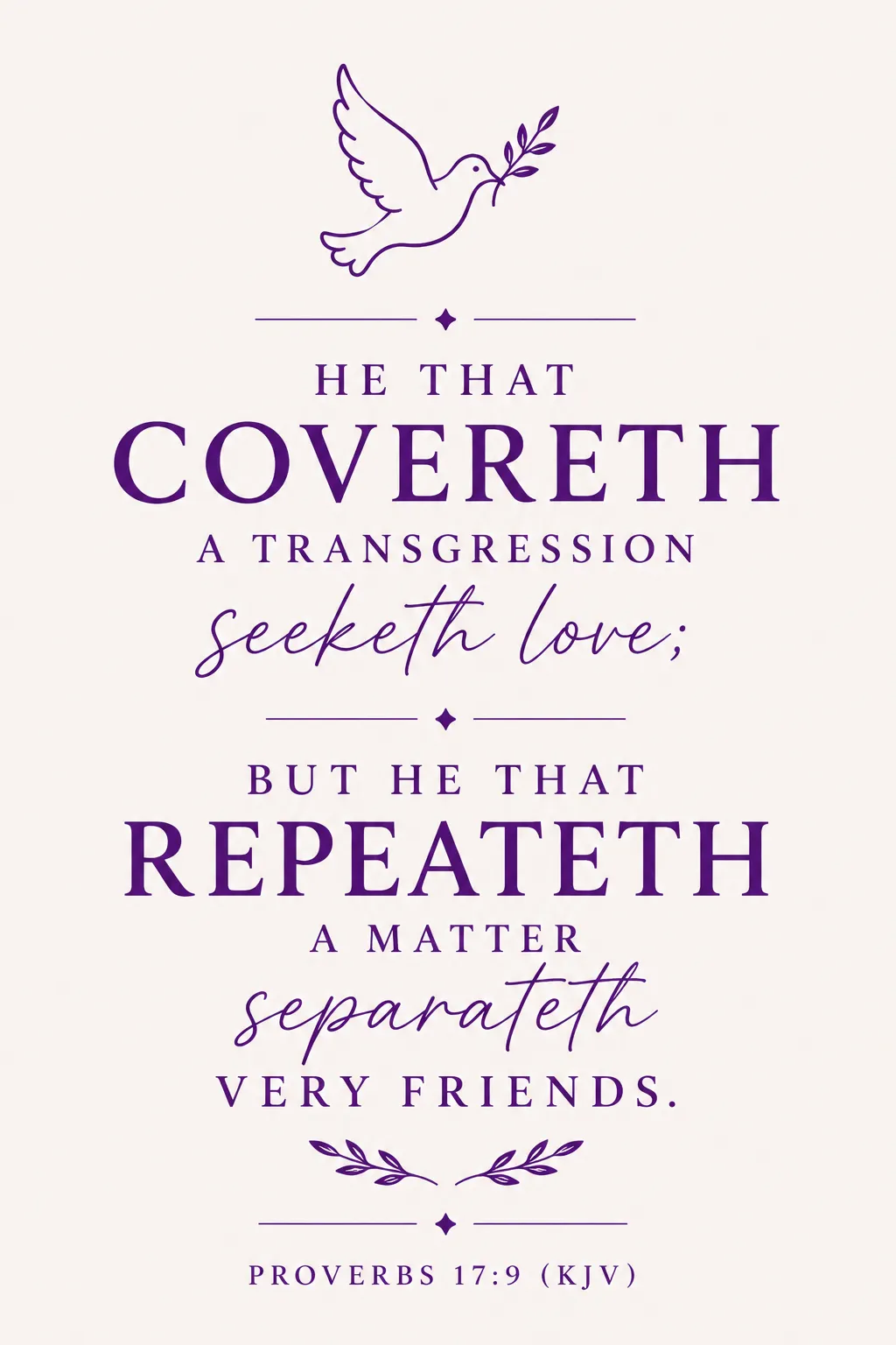 Proverbs 17:9