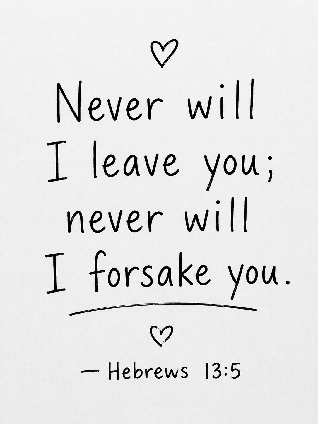 Hebrews 13:5