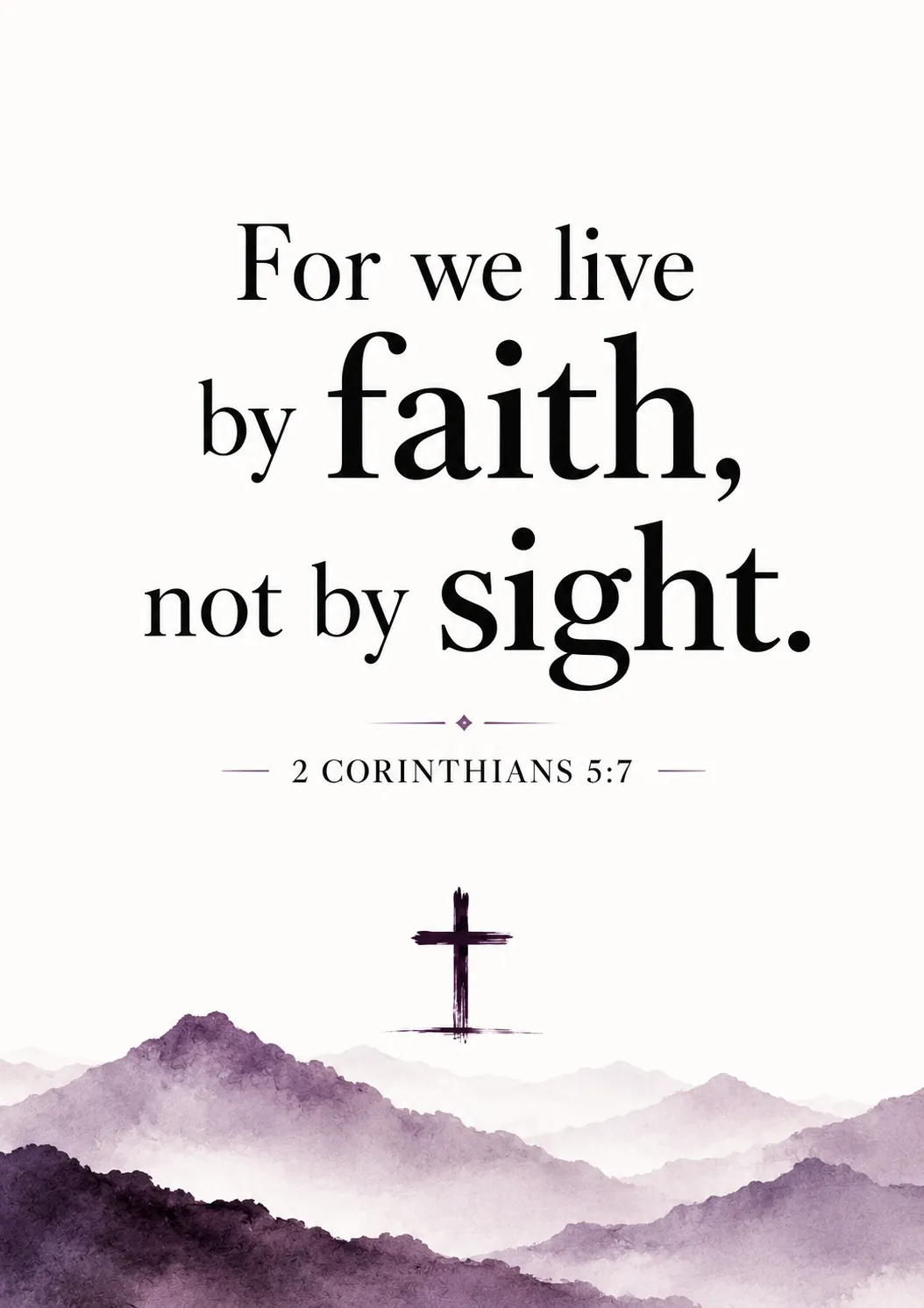 2 Corinthians 5:7
