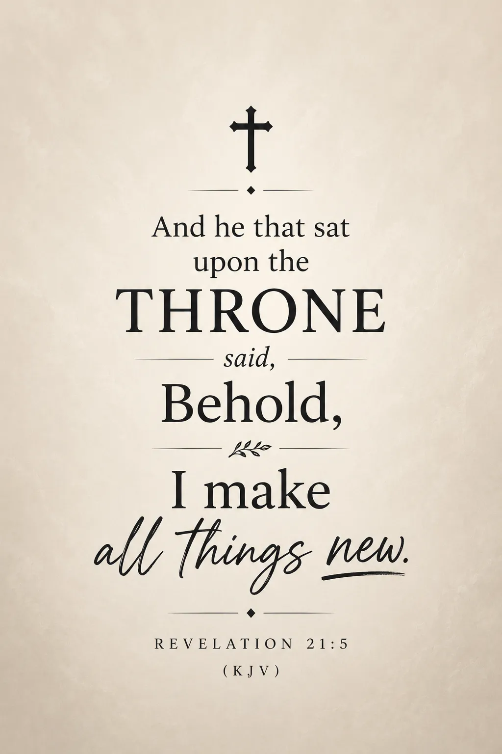 Revelation 21:5