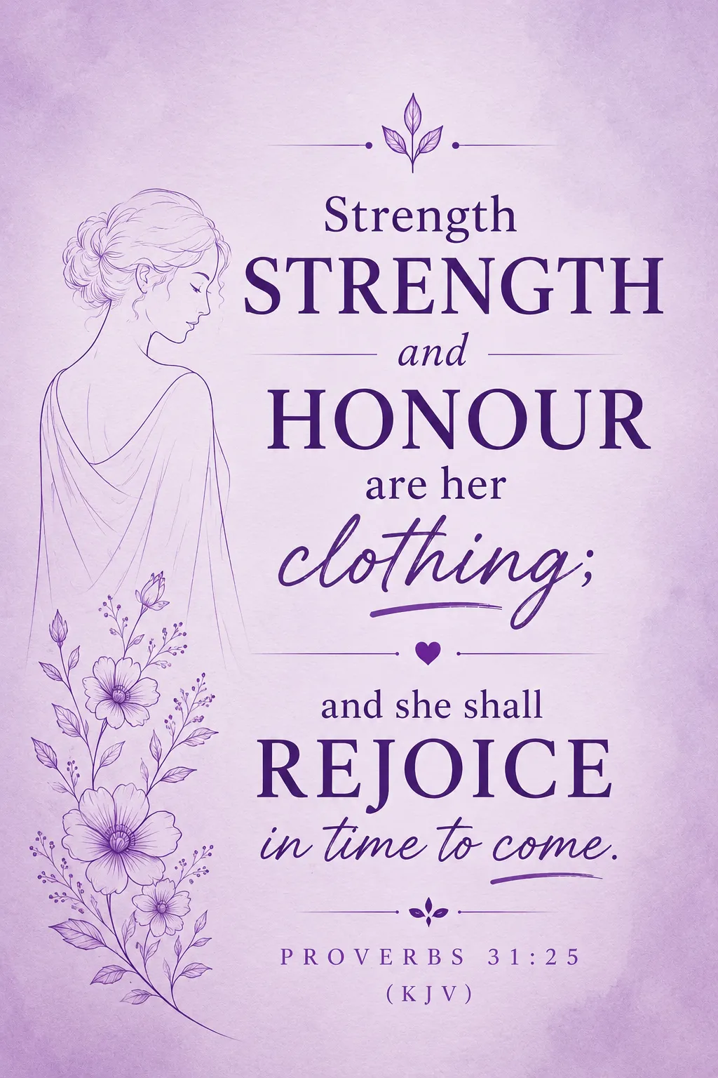 Proverbs 31:25