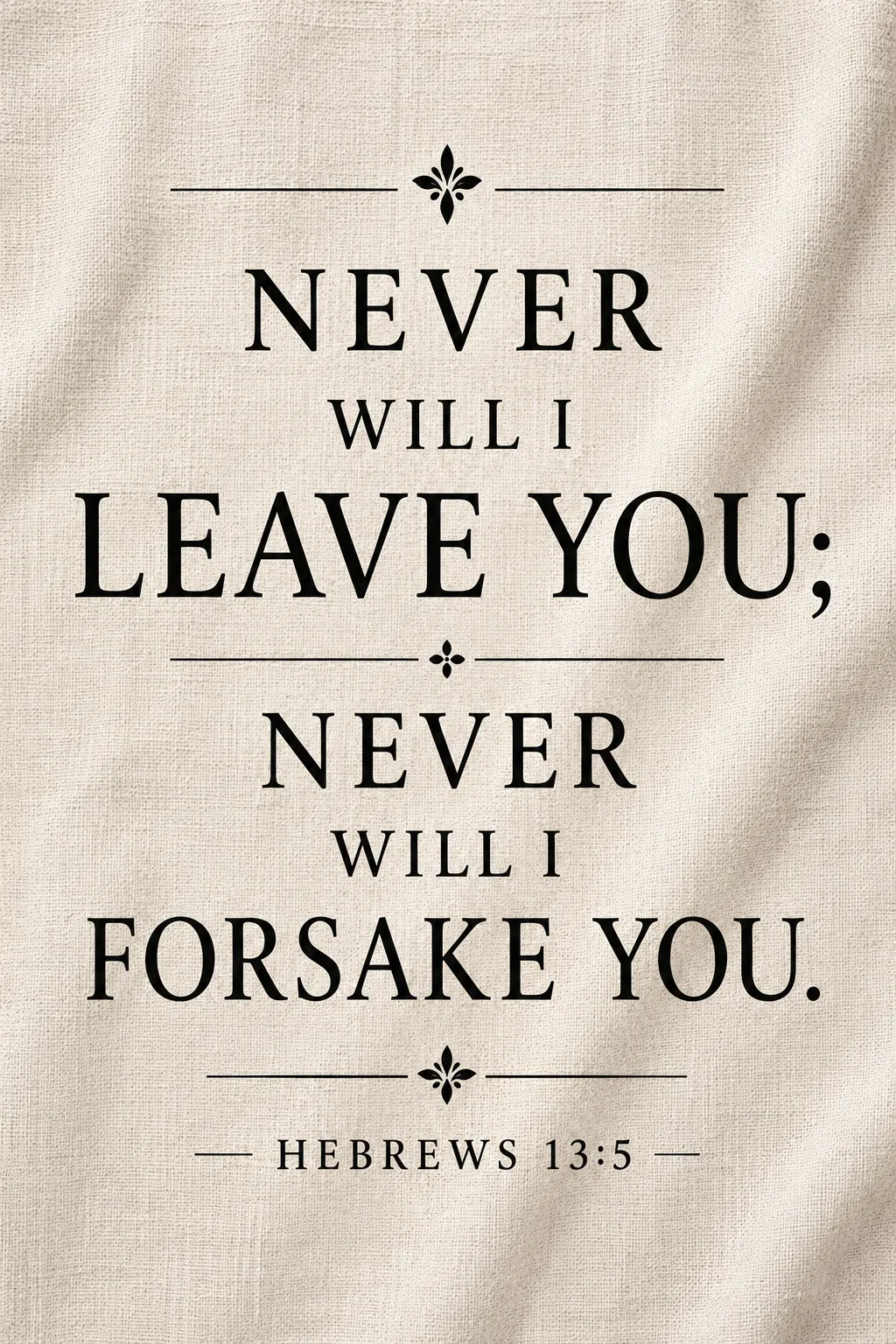Hebrews 13:5