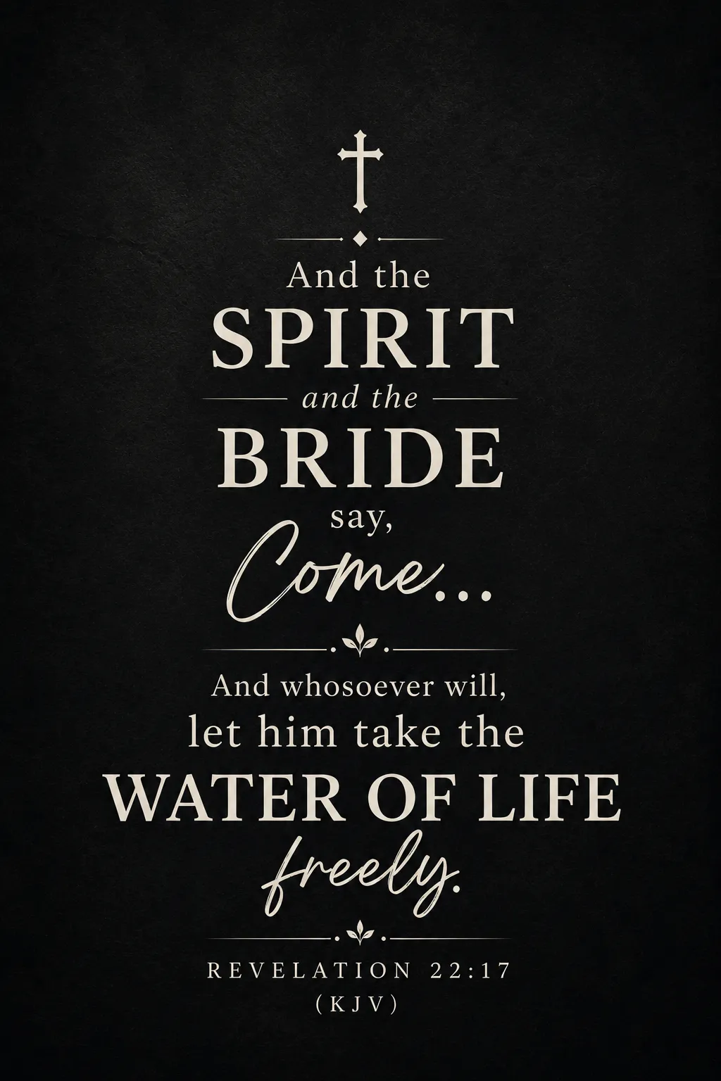 Revelation 22:17