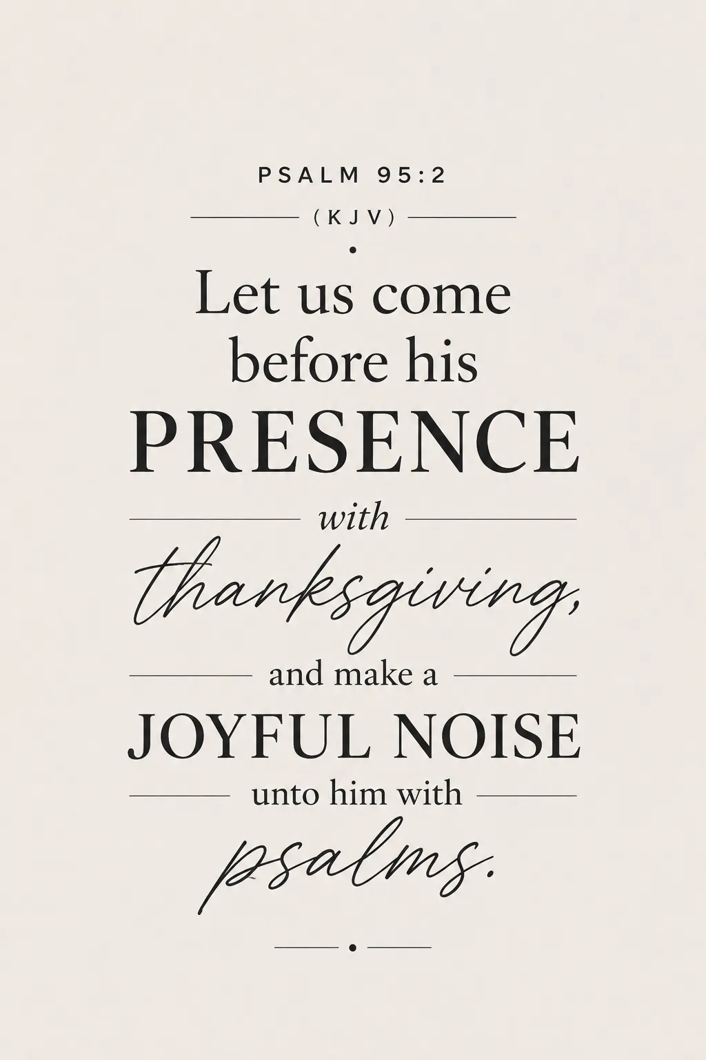 Psalms 95:2