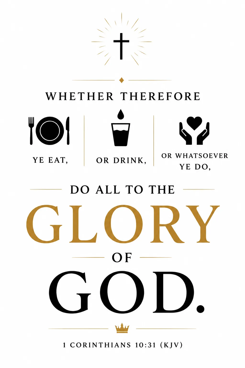 1 Corinthians 10:31