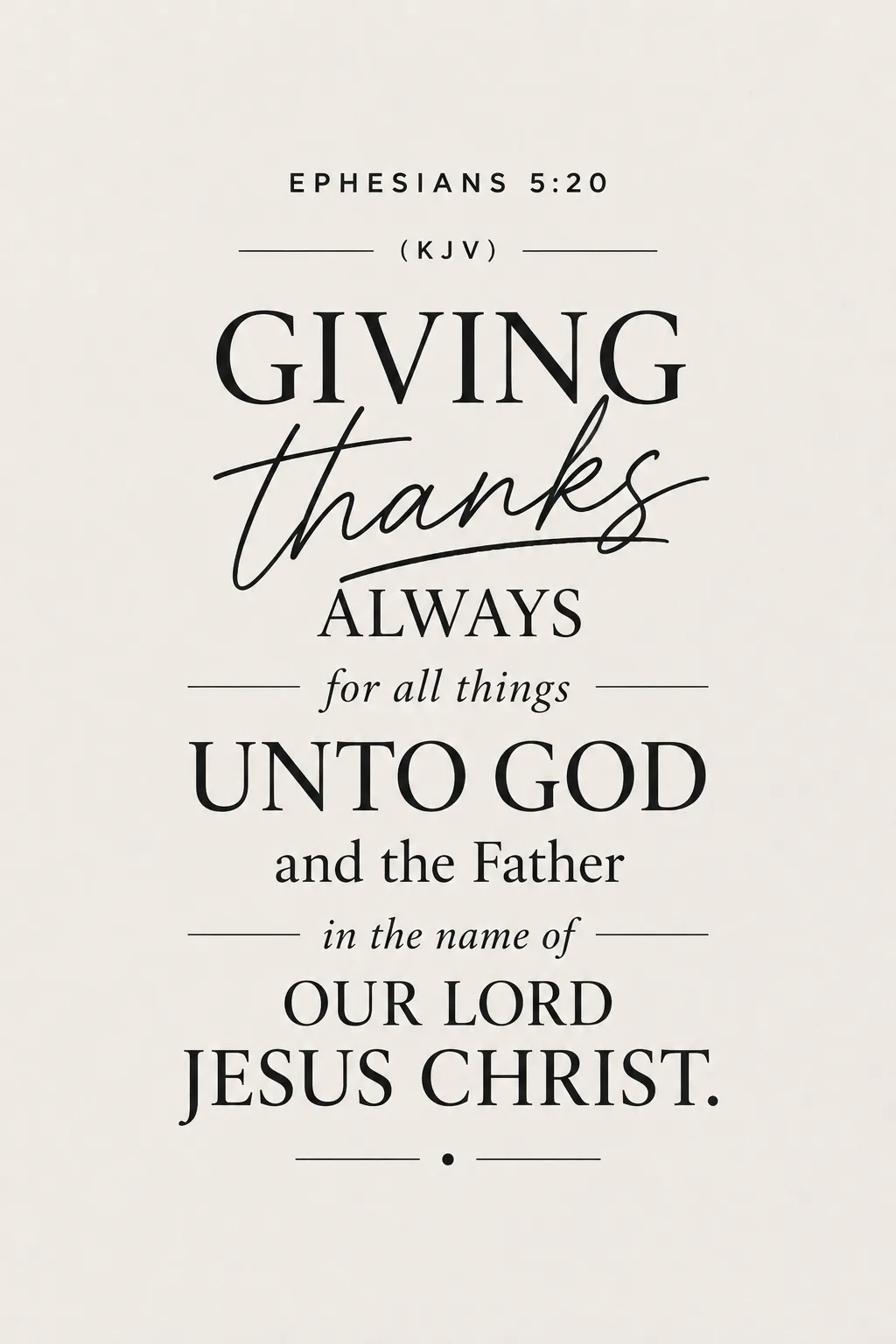 Ephesians 5:20
