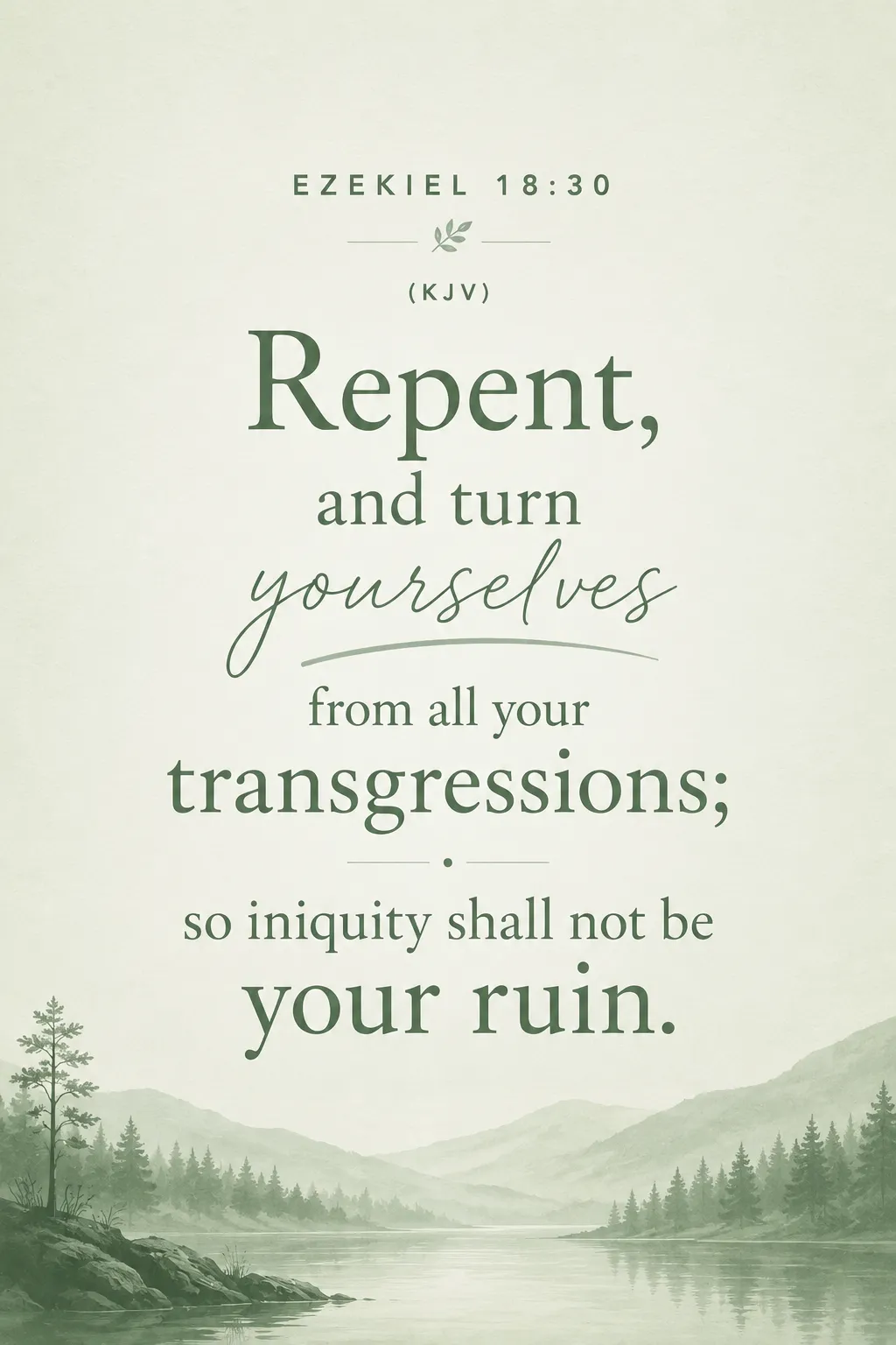 Ezekiel 18:30
