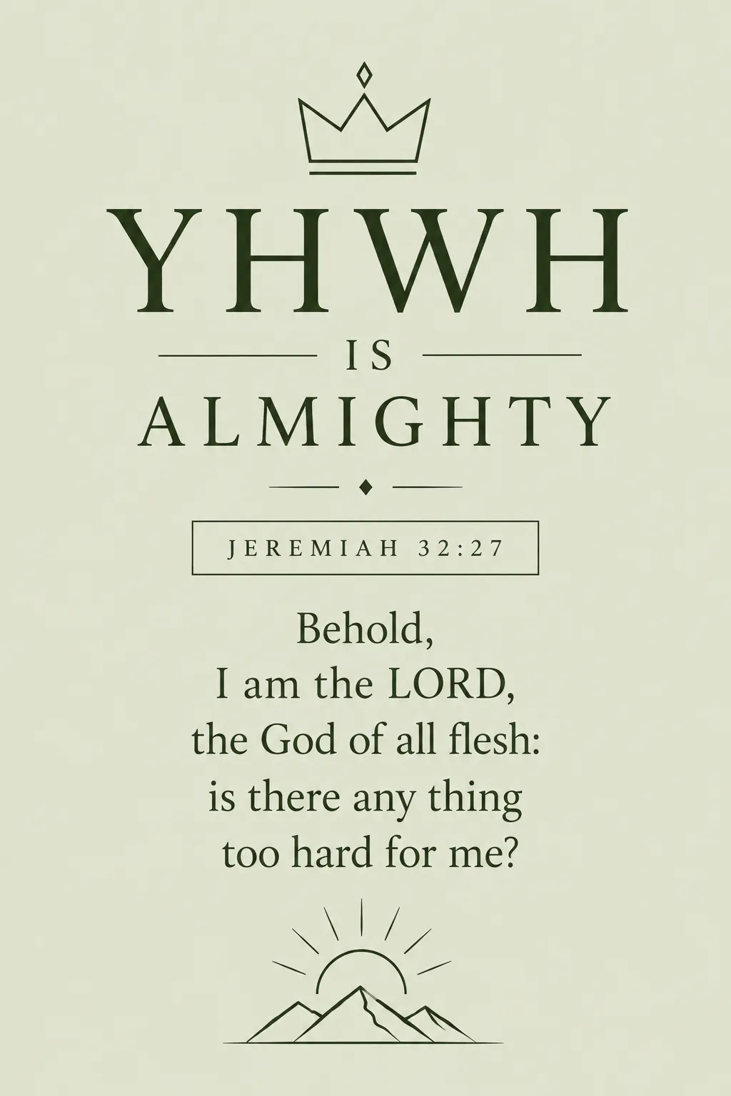 Jeremiah 32:27